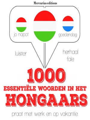 cover image of 1000 essentiële woorden in het Hongaars